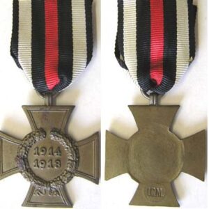 FM0331. 1914/18 CROSS OF HONOUR without swords