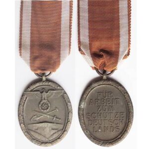 FM0345. WEST WALL MEDAL, bronzed zinc