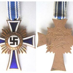 FM0414. CROSS OF HONOUR OF THE GERMAN MOTHER, 3rd Class bronze