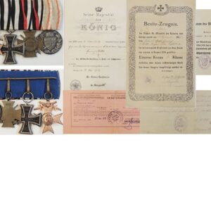 FM0601. BAVARIA GROUP OF FOUR WITH award documents