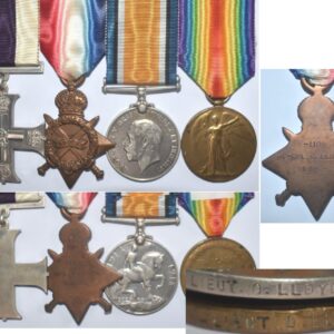 GAL014. M.C. FOUR – F-1109 LIEUT. O.LLOYD, MIDDLESEX REGT.