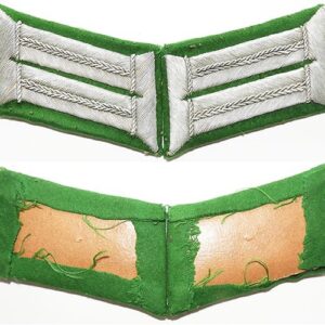 GC1201. PAIR WEHRMACHT JAGER OFFICER’S COLLAR TABS