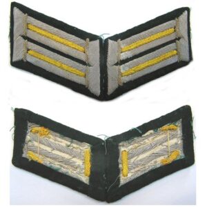 GC1202. PAIR WEHRMACHT SIGNALS OFFICER’S COLLAR TABS,
