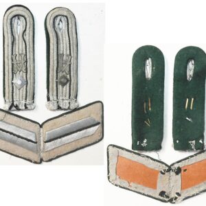 GC1208. PAIR WEHRMACHT ADMIN OFFICER COLLAR TABS/SHOULDER STRAPS