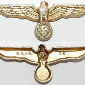 GC2105. KRIEGSMARINE SAILORS CAP EAGLE, gilt aluminium
