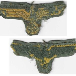 GC2173. KRIEGSMARINE CAP EAGLE, bevo weave, removed from cap