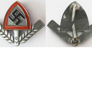 GC2243. RAD CAP BADGE, zinc with painted obverse