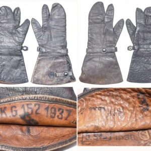 LW1352. PAIR OF LUFTWAFFE FLYING GAUNTLETS - 1937 / 38