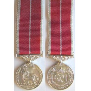 MIN1042, Miniature British Empire Medal, Military, GVIR cypher