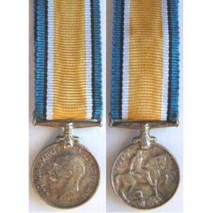 MIN1293. Miniature British War medal 1914-20, silver