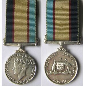 MIN1368. Miniature Australia Service Medal 1939-45