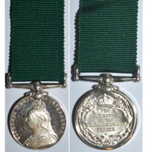 MIN1921. Miniature Colonial Auxiliary Forces L/S Medal QVR obver