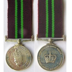 MIN1975. Miniature NZ Prison Service medal, EIIR obverse