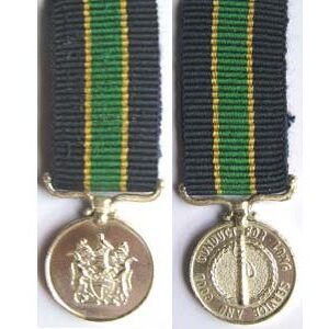 MIN2606. Miniature Rhodesia Police Long Service Medal