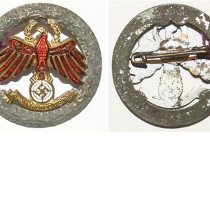 PIN071. NAZI 6 YEARS GAU CHAMPION SHOOTING BADGE