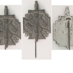 PIN030. GERMAN WAR VETERANS FUND RAISING BADGE, grey metal