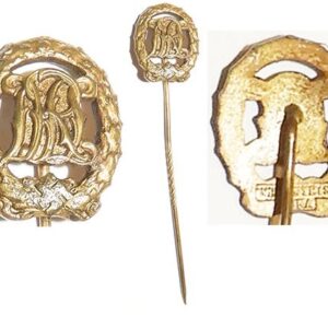 PIN045. DRL GOLD SPORTS AWARD STICK PIN