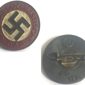 PIN061. NAZI PARTY BADGE, round painted type - RZM M1/120