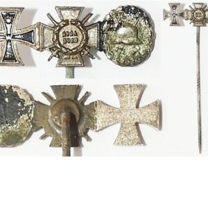 PIN072a. IRON CROSS 2nd Class 1914 stick pin trio