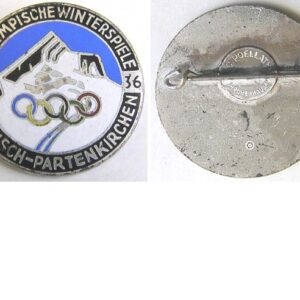 PIN251. OLYMPIC WINTERSPIELE GARMISCH-PARTENKIRCHEN 1936 - black
