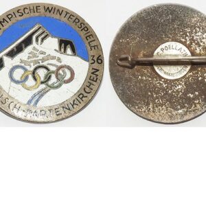PIN250. OLYMPIC WINTERSPIELE GARMISCH-PARTENKIRCHEN 1936- Silver