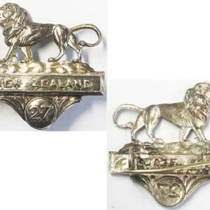 SH029. 27TH REINFORCEMENTS SILVER LEFT COLLAR SWEETHEART BADGE