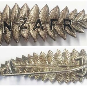 SH033. SILVER NZAFR SILVER FERN SWEETHEART BADGE