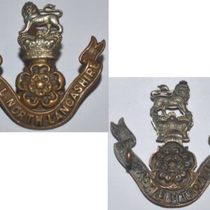 UKB1019. THE LOYAL NORTH LANCASHIRE REGIMENT, bi-metal cap badge
