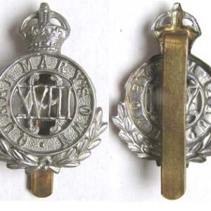 UKB1234. 18th (QUEEN MARY’S OWN) HUSSARS, cap badge