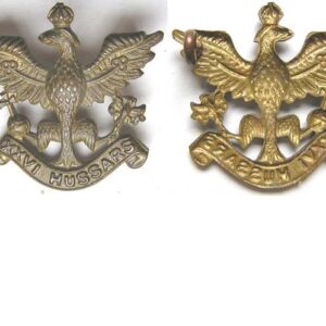 UKB1238. 26th HUSSARS, cap badge, brass