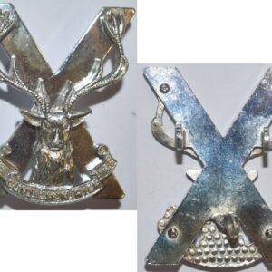UKB1409. HIGHLAND BRIGADE 1958-69, two piece chromed cap badge