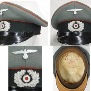 WH1243. WEHRMACHT ARTILLERY OFFICER’S QUALITY PEAKED CAP