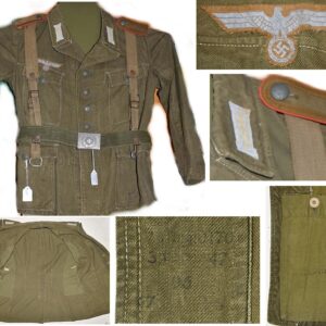 WH1256. TROPICAL FOUR POCKET FELDWEBEL TUNIC