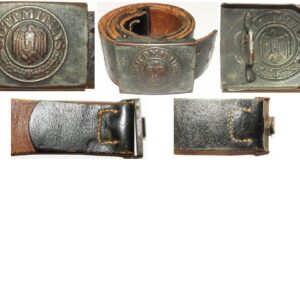 WH1275. WEHRMACHT SOLDIERS BELT AND BUCKLE, late war