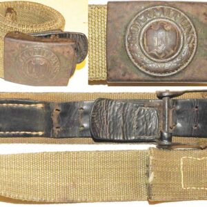 WH1266. WEHRMACHT SOLDIERS TROPICAL BELT AND BUCKLE