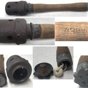 WH1316. GERMAN WWII M24 TRAINING STICK GRENADE DATED 1943